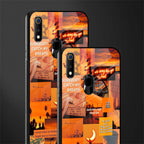 orange aesthetic glass case for realme 3 pro image-2