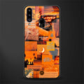 orange aesthetic glass case for samsung galaxy a20s image
