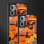 orange aesthetic glass case for oneplus nord ce 2 5g image-2