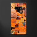 orange aesthetic glass case for samsung galaxy note 9 image