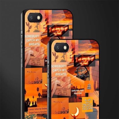orange aesthetic glass case for redmi 6a image-2