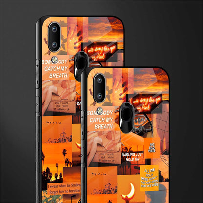 orange aesthetic glass case for vivo y91 image-2