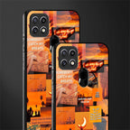 orange aesthetic glass case for oppo a15 image-2