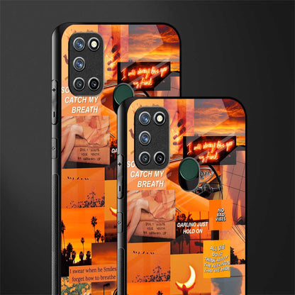 orange aesthetic glass case for realme 7i image-2