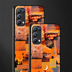 orange aesthetic glass case for oppo reno 5 pro image-2