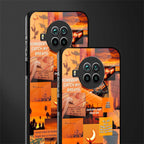 orange aesthetic glass case for mi 10i image-2