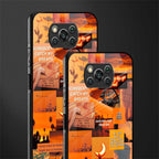 orange aesthetic glass case for poco x3 pro image-2