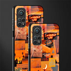 orange aesthetic glass case for mi 10t 5g image-2