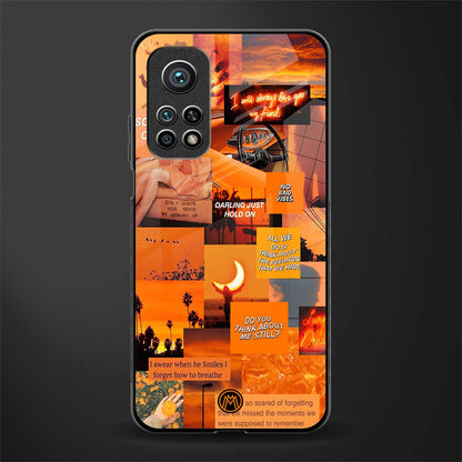 orange aesthetic glass case for mi 10t pro image