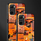 orange aesthetic glass case for mi 11x 5g image-2