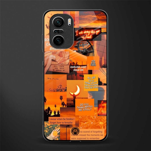 orange aesthetic glass case for mi 11x 5g image