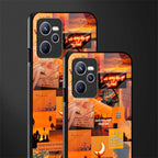 orange aesthetic glass case for realme c35 image-2