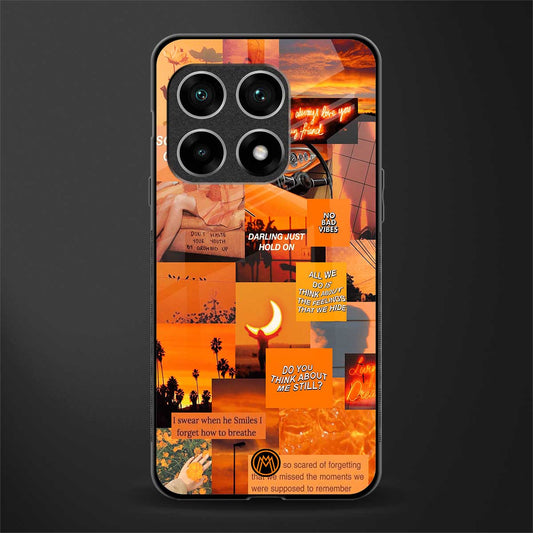 orange aesthetic glass case for oneplus 10 pro 5g image