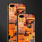 orange aesthetic glass case for iphone 8 plus image-2