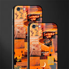 orange aesthetic glass case for iphone 6s image-2