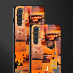 orange aesthetic glass case for oneplus nord ac2001 image-2