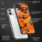 orange aesthetic glass case for mi 11 lite image-4