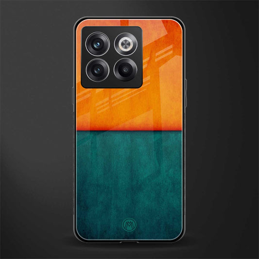 orange green back phone cover | glass case for oneplus 10t