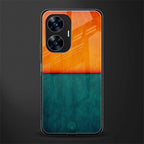 orange green back phone cover | glass case for realme c55