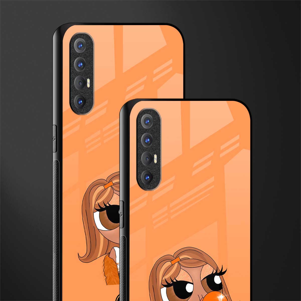 orange tote powerpuff girl glass case for oppo reno 3 pro image-2