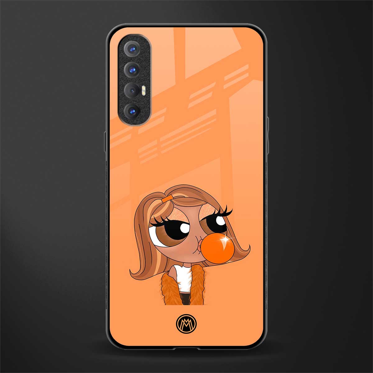 orange tote powerpuff girl glass case for oppo reno 3 pro image