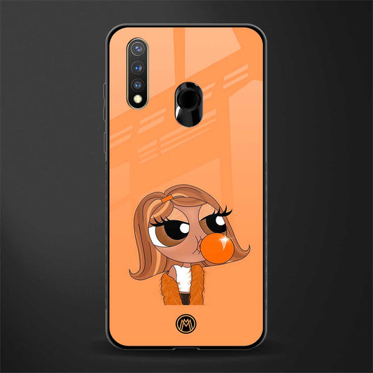 orange tote powerpuff girl glass case for vivo y19 image