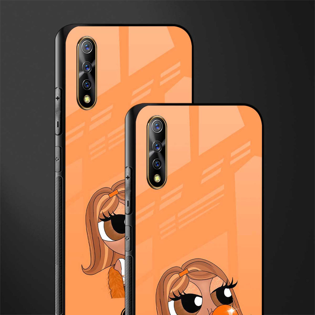 orange tote powerpuff girl glass case for vivo s1 image-2