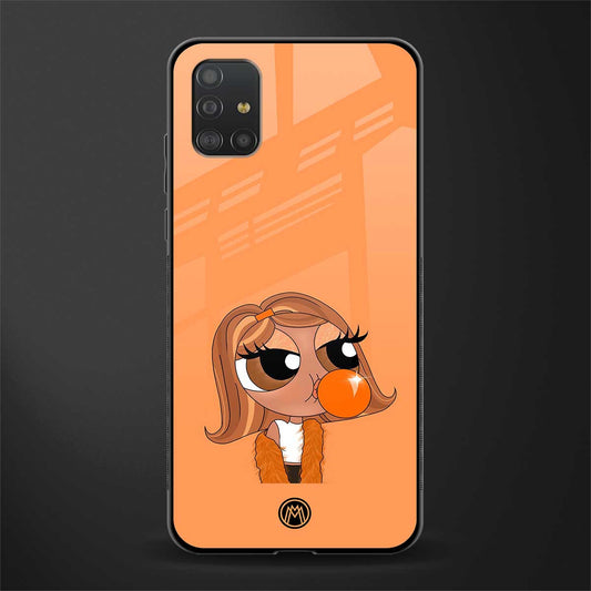 orange tote powerpuff girl glass case for samsung galaxy a51 image