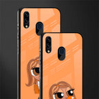 orange tote powerpuff girl glass case for samsung galaxy m10s image-2