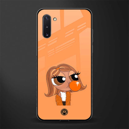 orange tote powerpuff girl glass case for samsung galaxy note 10 image