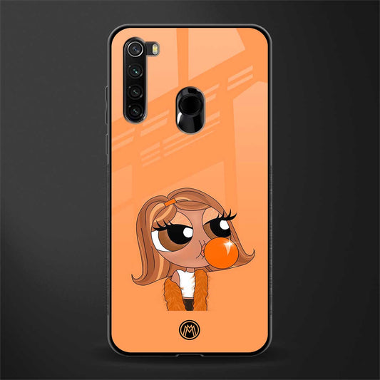 orange tote powerpuff girl glass case for redmi note 8 image