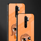 orange tote powerpuff girl glass case for redmi note 8 pro image-2