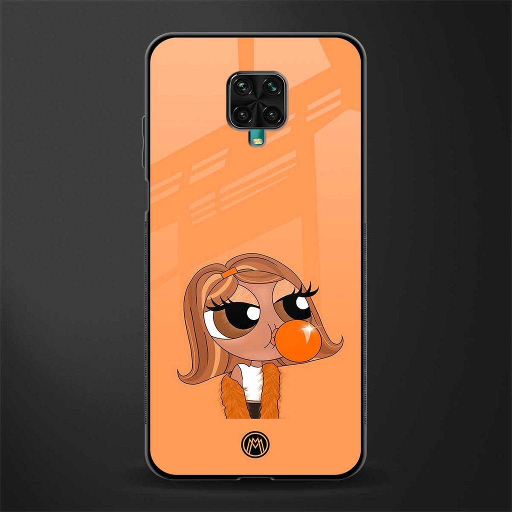 orange tote powerpuff girl glass case for redmi note 9 pro max image