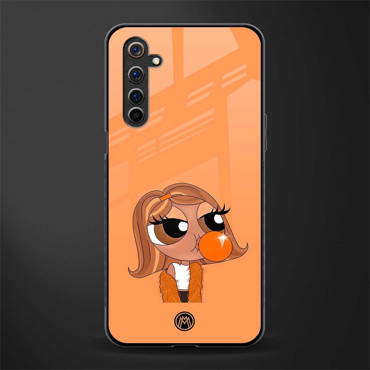 orange tote powerpuff girl glass case for realme 6 pro image