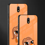 orange tote powerpuff girl glass case for redmi 8a image-2