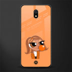 orange tote powerpuff girl glass case for redmi 8a image