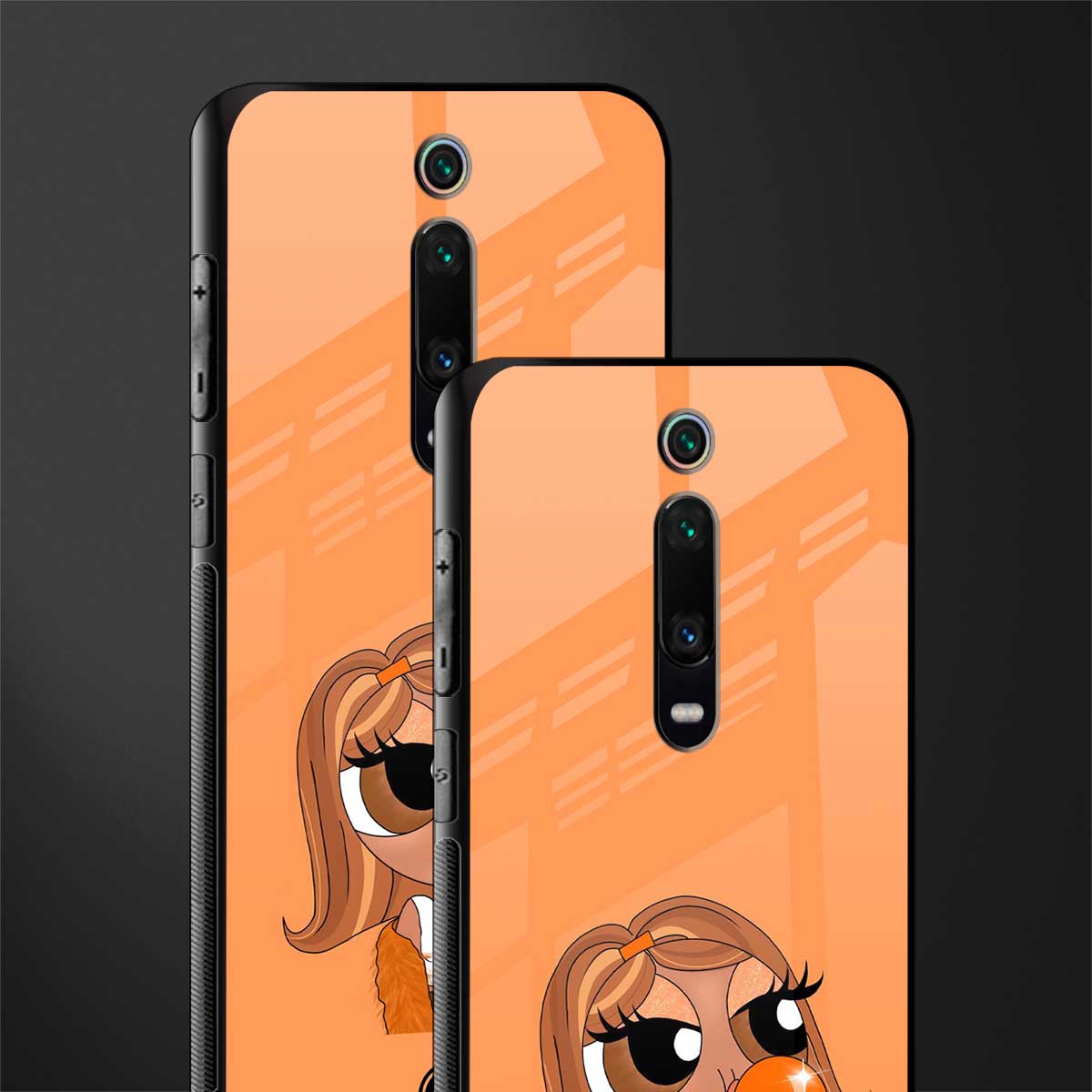 orange tote powerpuff girl glass case for redmi k20 image-2