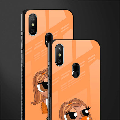 orange tote powerpuff girl glass case for redmi 6 pro image-2