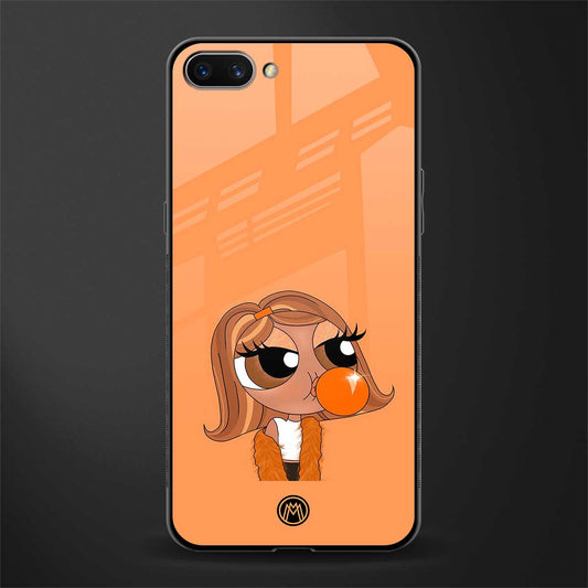 orange tote powerpuff girl glass case for oppo a3s image