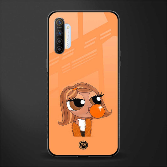 orange tote powerpuff girl glass case for realme xt image