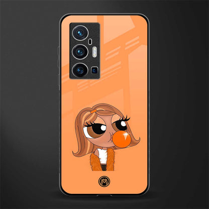 orange tote powerpuff girl glass case for vivo x70 pro plus image
