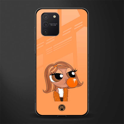 orange tote powerpuff girl glass case for samsung galaxy a91 image