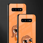 orange tote powerpuff girl glass case for samsung galaxy s10 image-2