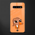 orange tote powerpuff girl glass case for samsung galaxy s10 plus image