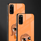 orange tote powerpuff girl glass case for samsung galaxy s20 image-2