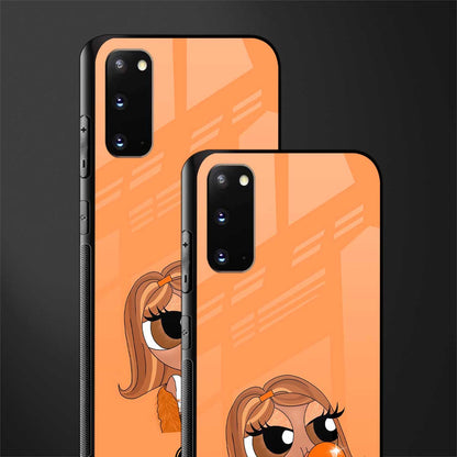 orange tote powerpuff girl glass case for samsung galaxy s20 image-2