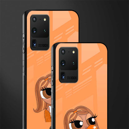 orange tote powerpuff girl glass case for samsung galaxy s20 ultra image-2