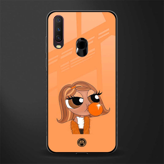 orange tote powerpuff girl glass case for vivo y17 image