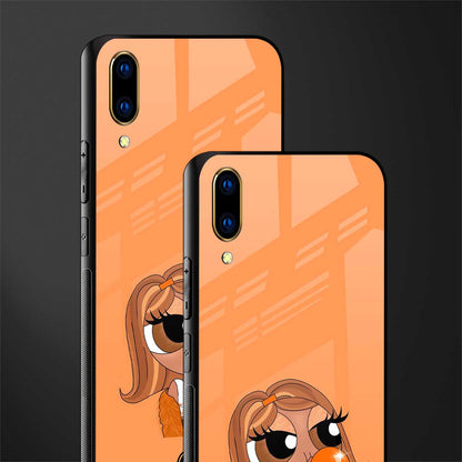 orange tote powerpuff girl glass case for vivo v11 pro image-2