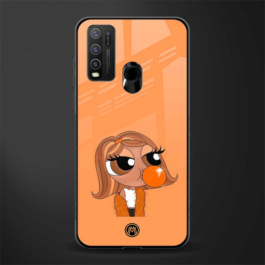 orange tote powerpuff girl glass case for vivo y50 image